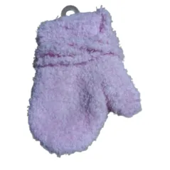 RĘKAWICZKI DZIECIĘCE FROTTE NA SZNURKU PUDROWY RÓŻ 10CM YO! CLUB