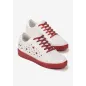 Biało-Czerwone Sneakersy Na Grubej Podeszwie Rozmiar 38