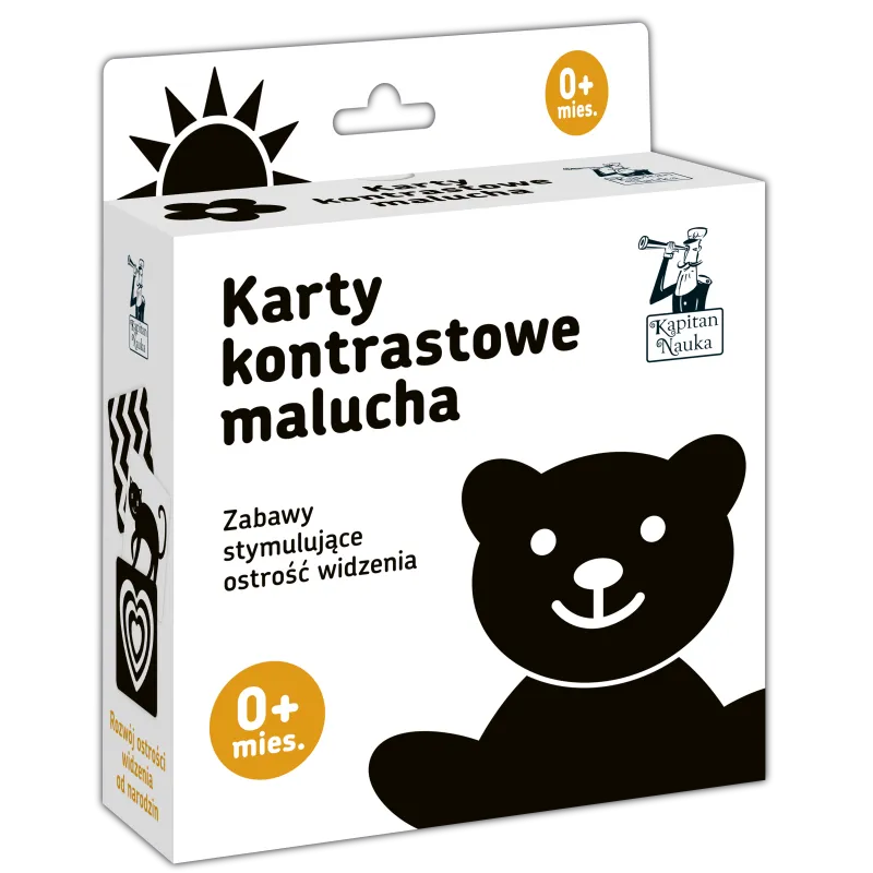 Karty kontrastowe malucha. 0 mies.. Kapitan Nauka Barbara Pakuła