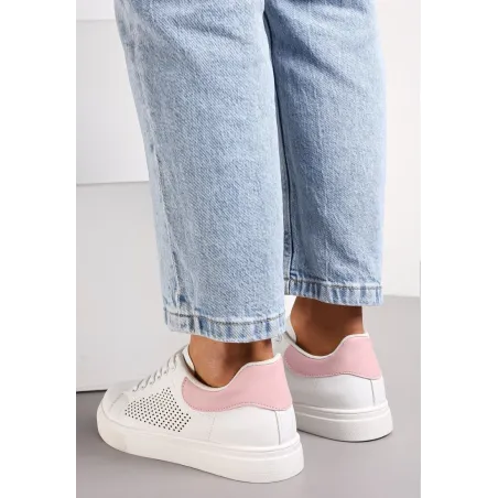 BIAŁE SZNUROWANE SNEAKERSY ROZMIAR 38