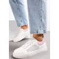 Białe Sznurowane Sneakersy Rozmiar 38