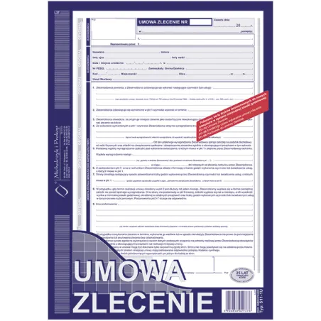DRUK UMOWA ZLECENIE A4