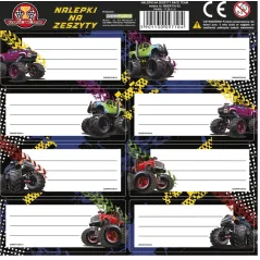 NAKLEJKI NA ZESZYTY RACE TEAM