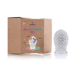 JAJKO FABERGE KOLOROWANKA 3D. ZESTAW Z FARBAMI I PĘDZLAMI  CANDELLANA KIDS