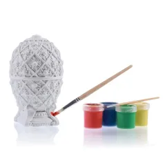 Jajko Faberge Kolorowanka 3D. Zestaw Z Farbami I Pędzlami  Candellana Kids
