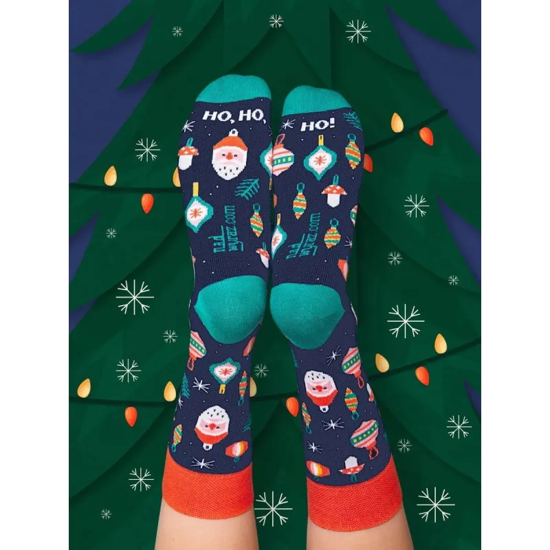 BAWEŁNIANE SKARPETKI ŚWIĄTECZNE BOMBKI ROZMIAR 39-42