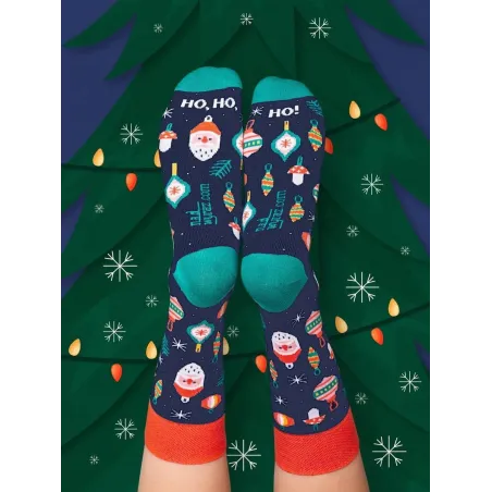 Bawełniane Skarpetki Świąteczne Bombki Rozmiar 39-42