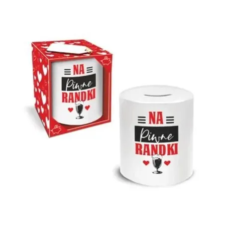 SKARBONKA CERAMICZNA - NA PIWNE RANDKI WALENTYNKI