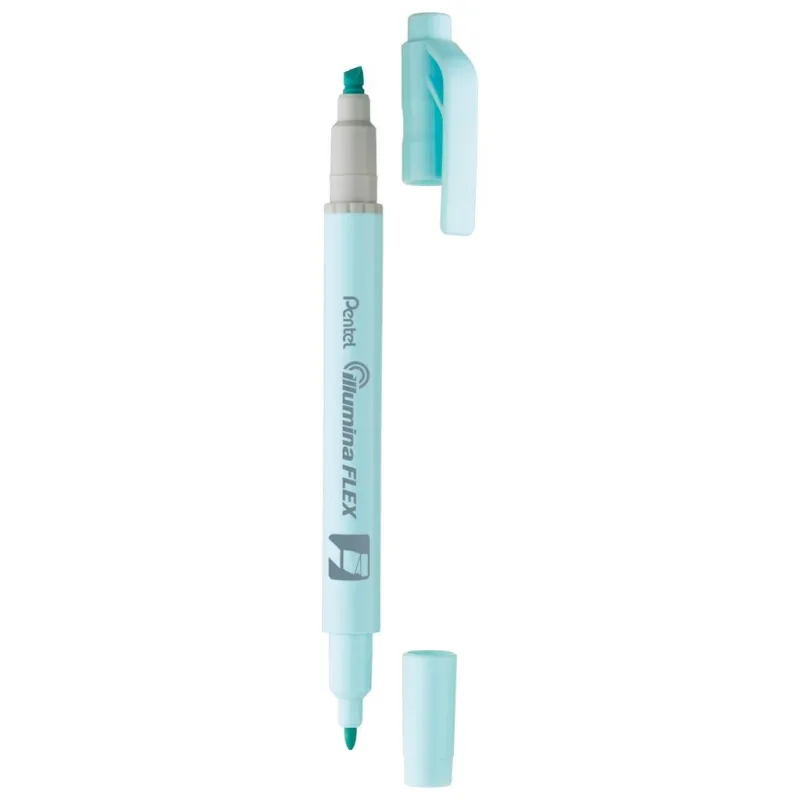 ZAKREŚLACZ Z DWIEMA KOŃCÓWKAMI PENTEL ILLUMINA FLEX ZIELONY