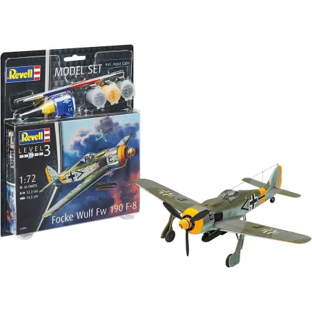 FOCKE WULF FW190 F-8 MODEL DO SKLEJENIA + FARBY + KLEJ REVELL