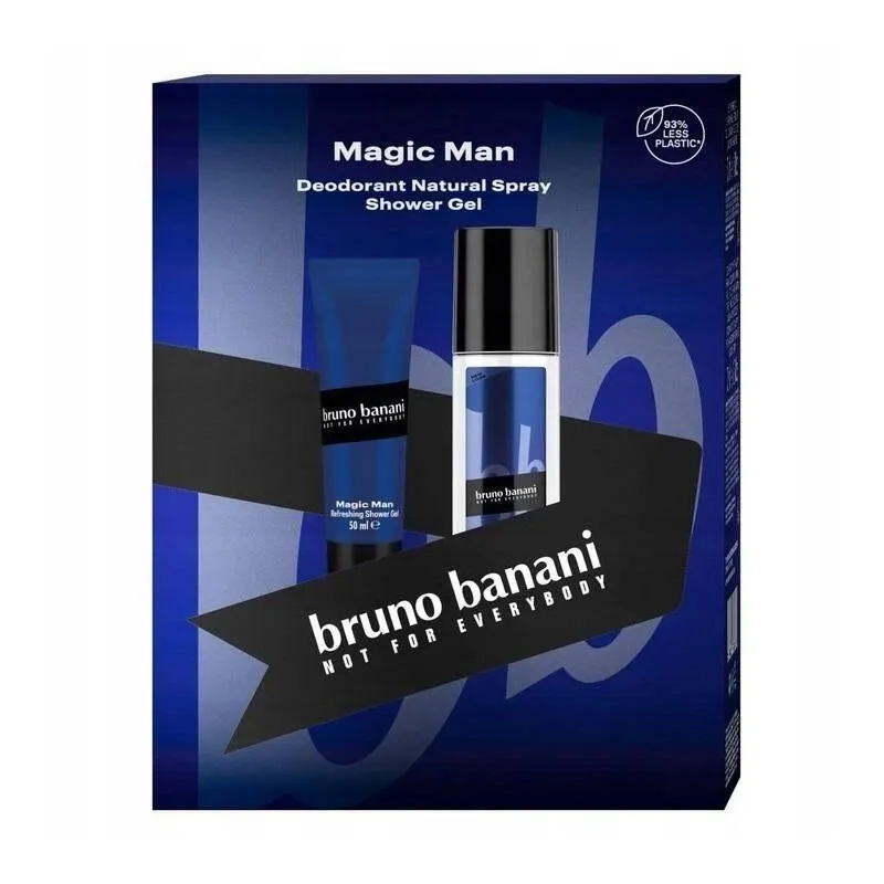 ZESTAW MĘSKI ŻEL POD PRYSZNIC 50 ML + DEZODORANT W SPRAYU 75 ML BRUNO BANANI