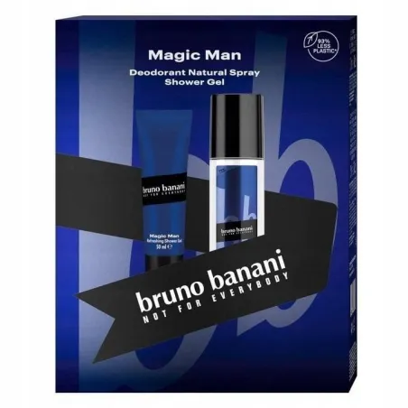 ZESTAW MĘSKI ŻEL POD PRYSZNIC 50 ML + DEZODORANT W SPRAYU 75 ML BRUNO BANANI