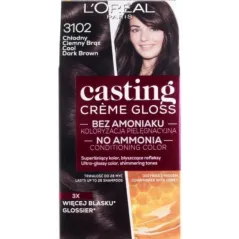 FARBA DO WŁOSÓW 3102 CHŁODNY CIEMNY BRĄZ L'OREAL PARIS CASTING CREME GLOSS