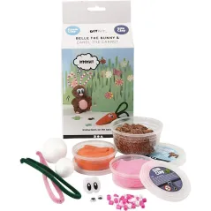 KRÓLIK Z MASY SILK I FOAM CLAY ZESTAW KREATYWNY