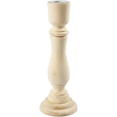 ŚWIECZNIK DREWNIANY NATURALNY 16.5CM