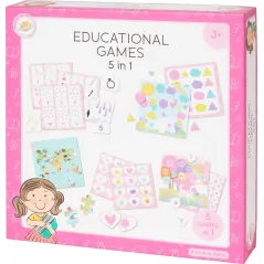 5 W 1 GRY I ZABAWY EDUKACYJNE DLA DZIEWCZYNEK 3+