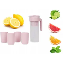 DZBANEK PIKNIKOWY FILTRUJĄCY 1L + 4 KUBKI