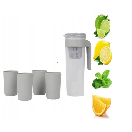 DZBANEK PIKNIKOWY FILTRUJĄCY 1L + 4 KUBKI