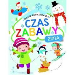 ZIMA. CZAS ZABAWY. ZADANIA DO KOLOROWANIA