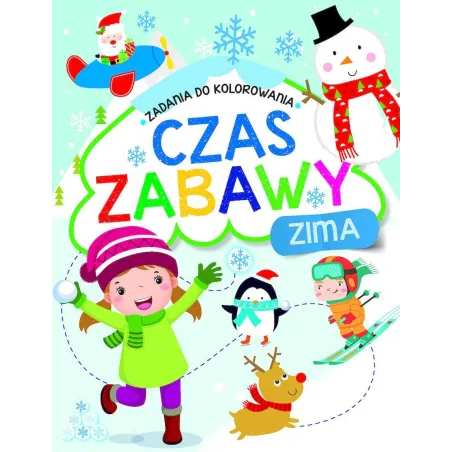 ZIMA. CZAS ZABAWY. ZADANIA DO KOLOROWANIA