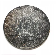 TALERZYK PODSTAWKA METALOWY AŻUROWY DEKORACYJNY 13CM