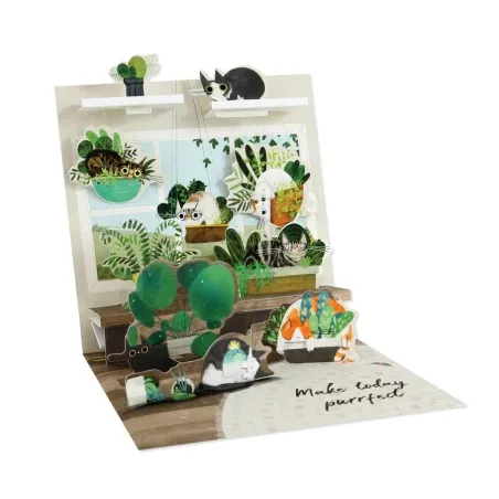 Karnet Okolicznościowy Na Każdą Okazję Cats In Plants