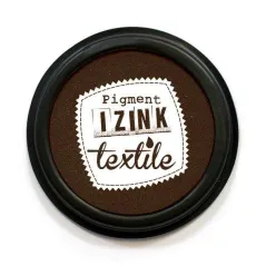 PODUSZKA Z TUSZEM DO TKANIN CIEMNOBRĄZOWA