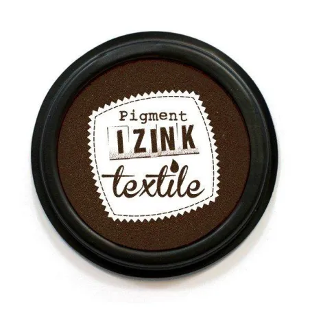 PODUSZKA Z TUSZEM DO TKANIN CIEMNOBRĄZOWA