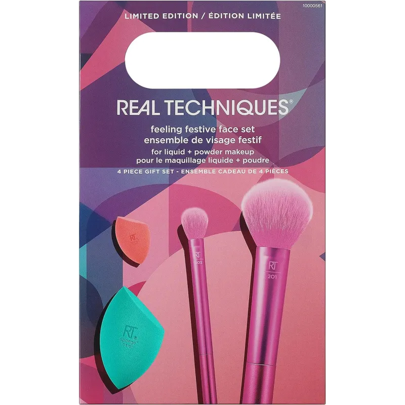 ZESTAW GĄBKI I PĘDZLI EDYCJA LIMITOWANA REAL TECHNIQUES 4 ELEMENTY