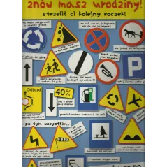 KARNET ZNÓW MASZ URODZINY STRZELIŁ CI KOLEJNY ROCZEK! + KOPERTA