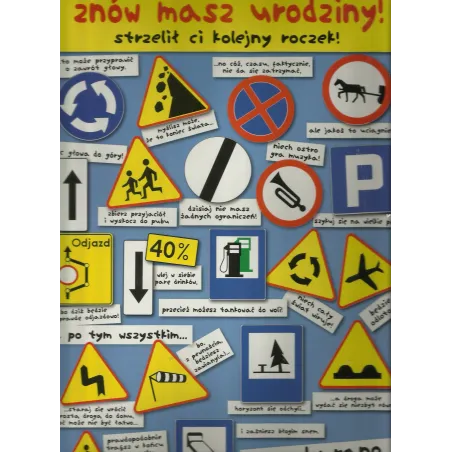 KARNET ZNÓW MASZ URODZINY STRZELIŁ CI KOLEJNY ROCZEK! + KOPERTA