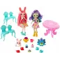 Enchantimals Spotkanie Przy Herbatce + Lalki Bree Bunny I Patter Peacock Figurki Zwierzątek I Akcesoria 4+