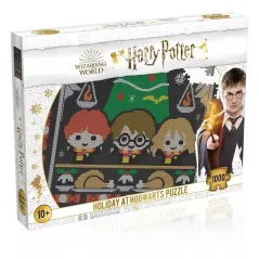 HARRY POTTER CHRISTMAS JUMPER HOLIDAY AT HOGWARTS PUZZLE 1000 ELEMENTÓW 10+