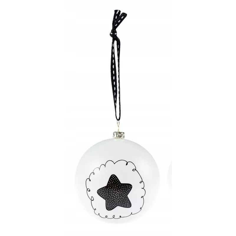 BOMBKA BLACK AND WHITE GWIAZDKA
