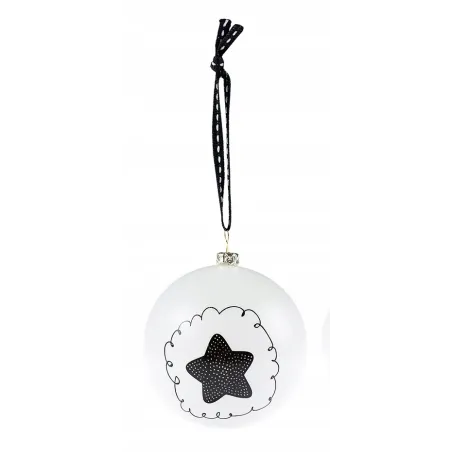 BOMBKA BLACK AND WHITE GWIAZDKA
