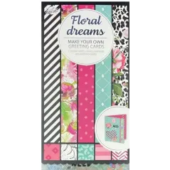 BLOK OZDOBNY Z NAKLEJKAMI WIELOKOLOROWY FLORAL DREAMS