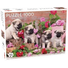 ANIMALS PUPPY PUGS PUZZLE 1000 ELEMENTÓW 10+