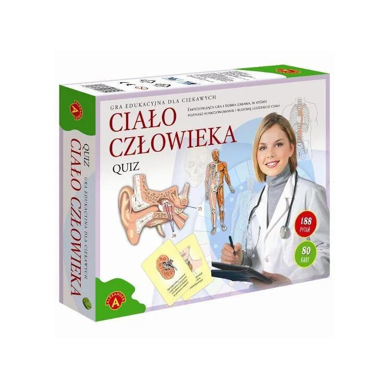 CIAŁO CZŁOWIEKA QUIZ GRA EDUKACYJNA 10+