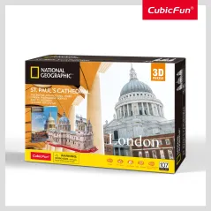 KATEDRA ŚW. PAWŁA PUZZLE 3D 107 ELEMENTÓW NATIONAL GEOGRAPHIC 8+