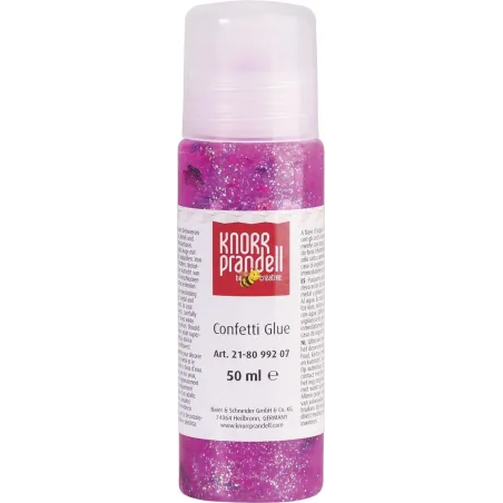 KLEJ CONFETTI GLUE KWIATKI RÓŻOWE KNORR PRANDELL 50 ML