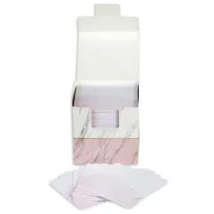 KOSTKA NA BIURKO BIAŁO-RÓŻOWA 900 KARTECZEK MARBLE CHIC 8.5 X 8.5 CM