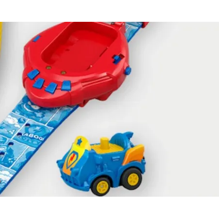 Zdalnie Sterowany Zegarkiem Samochód Auto + Złota Figurka Super Zings 3+