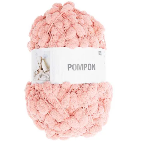 WŁÓCZKA 100M/200G POMPON RÓŻOWY RICO DESIGN