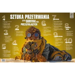 PODKŁADKA NA BIURKO SZTUKA PRZETRWANIA YOUNG INTELLECT 55 X 36.5 CM