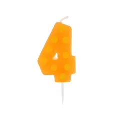 ŚWIECZKA PIKER GROCHY CYFRA 8