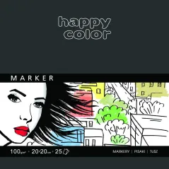BLOK DO MARKERÓW HAPPY COLOR 20 X 20 CM 25 KARTEK
