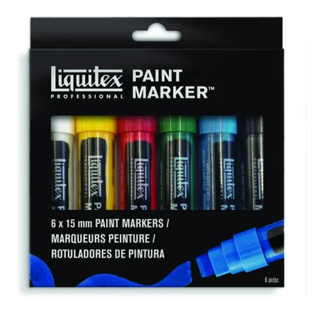 ZESTAW PISAKÓW AKRYLOWYCH 6 SZT LIQUITEX CLASSIC SET 6X15 MM