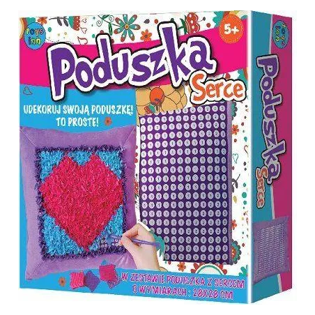 SERCE PODUSZKA DO DEKOROWANIA ZESTAW KREATYWNY 5+