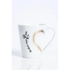 KUBEK PORCELANOWY KOCHAM MOJĄ ŻONĘ 300 ML