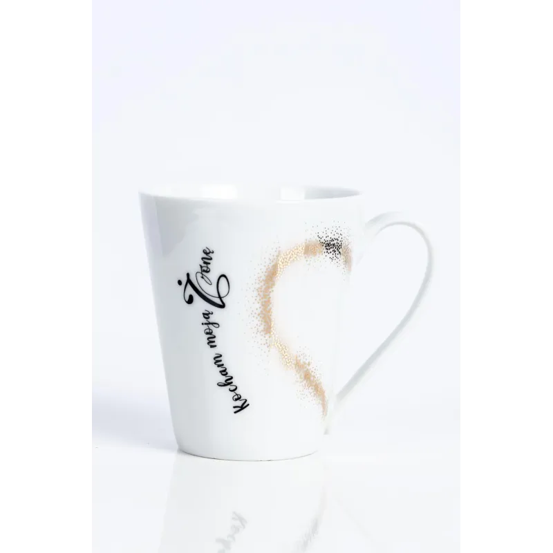 KUBEK PORCELANOWY KOCHAM MOJĄ ŻONĘ 300 ML